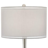 Swift Mercury Glass Table Lamp with Round Black Marble Riser