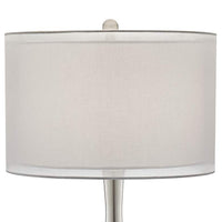 Swift Mercury Glass Table Lamp with Round White Marble Riser