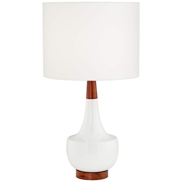 Malone White Ceramic Table Lamp