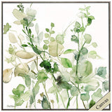 Sage Garden II 30" Square Stretched Framed Canvas Wall Art