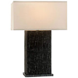 La Brea Anthracite Ceramic Rectangular Table Lamp