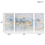 Blue Cosmo 3-Piece Canvas Wall Art Set of 3