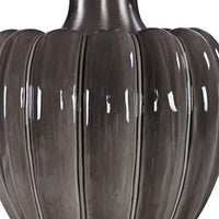Adler Smoky Gray Glaze Ceramic Table Lamp