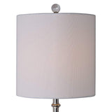 Elody Blue Gray Glaze Lilies Ceramic Buffet Lamp