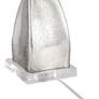 Oirin Silver Twist Crackle Mercury Glass Table Lamp