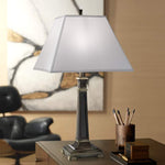 Silk Shantung Roman Bronze Table Lamp