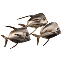 Lockdown Fish School of Three 22 1/4" Wide Wall Art