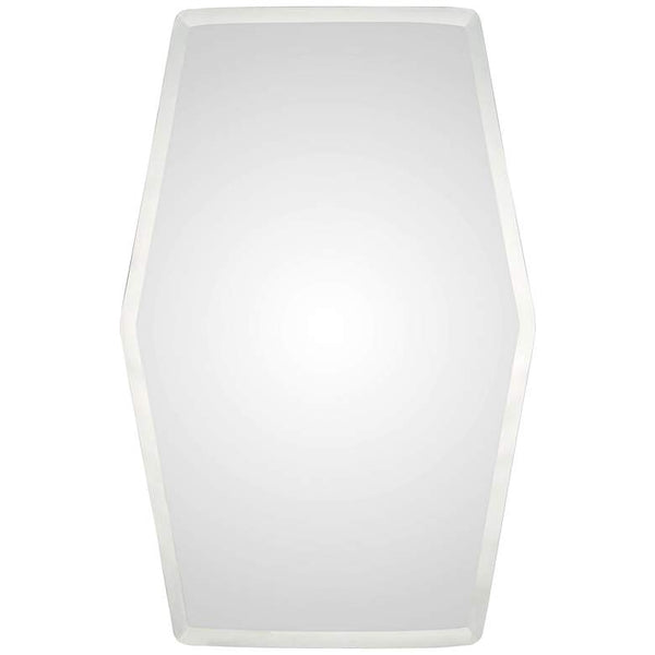 Tel Aviv Frameless 24" x 36" Hexagonal Wall Mirror