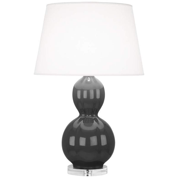 Randolph Glazed Black Table Lamp