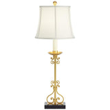 Gold Scroll Traditional Table Lamp