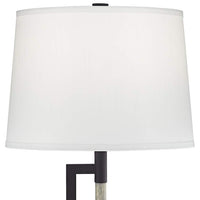 Alden Gun Metal Straight Handle Table Lamp