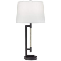 Alden Gun Metal Straight Handle Table Lamp