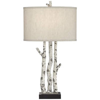 Forest Natural Birch Tree Branches Table Lamp
