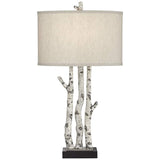 Forest Natural Birch Tree Branches Table Lamp