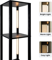 FENLO Fancy Display Shelves with LED Floor Lamp