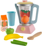 Wooden Smoothie Set, 9Piece, Pastel Colors, Children's Pretend Food Toy