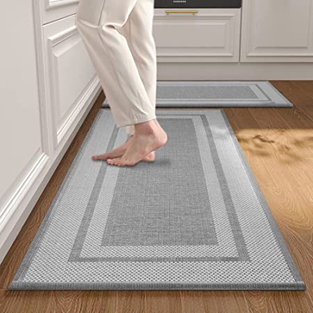Kitchen Rugs and Mats, 2 PCS Non Slip Cushioned Anti Fatigue Washable –  Ashley Area Rugs