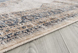 Wood bridge Collection Cream Oriental Soft Area Rug