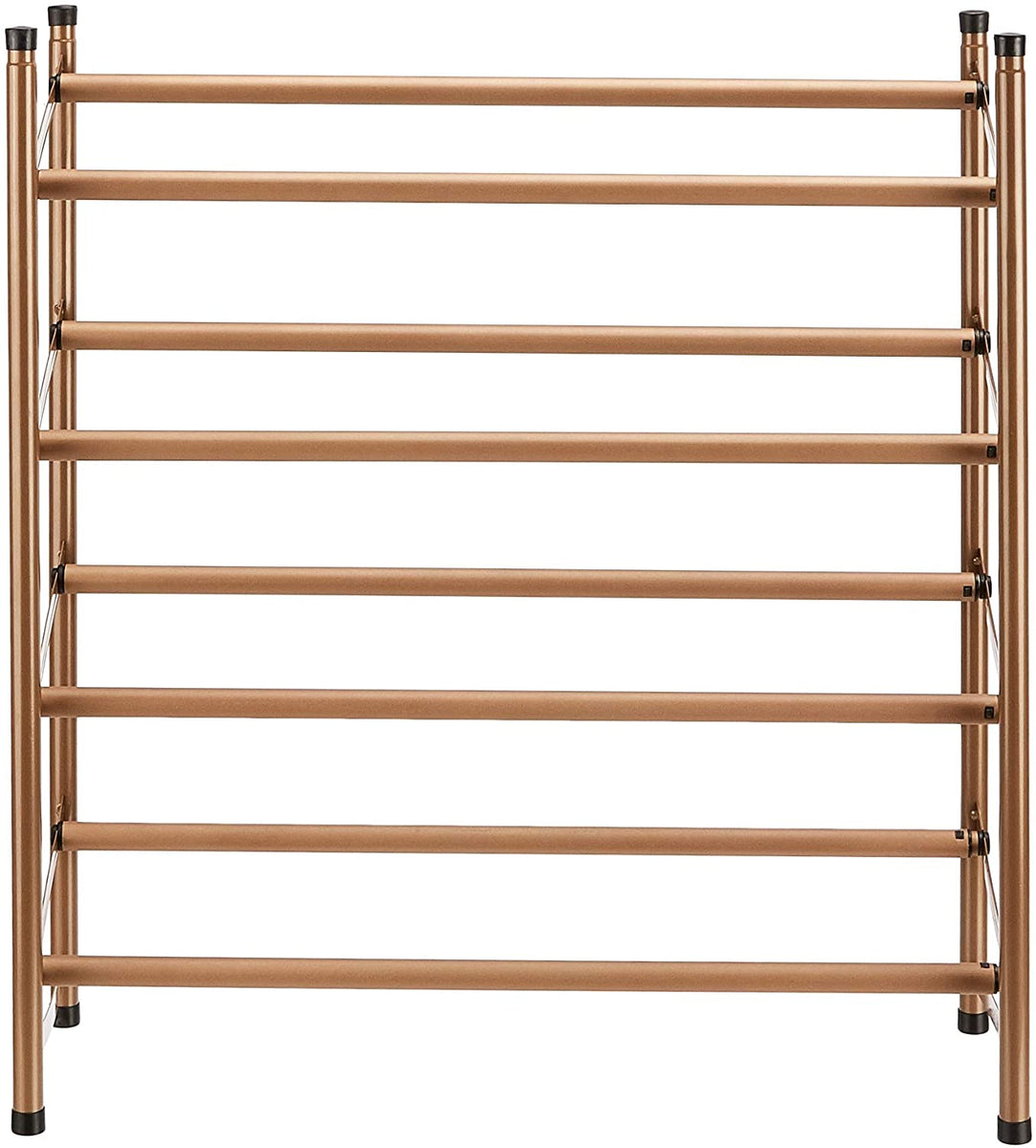 Easy Assemble Shoe Rack - 4-Tier, Rose Gold – Ashley Area Rugs