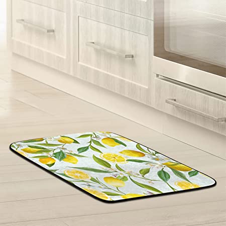 Kitchen Mat Lemon Tree Kitchen Floor Mat Cushioned Anti-Fatigue Kitche –  Ashley Area Rugs