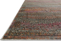 Javari Collection Distressed Modern Soft Area Rug Charcoal / Suns