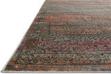 Javari Collection Distressed Modern Soft Area Rug Charcoal / Suns