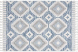 Ibiza Collection Blue Moroccan Soft Area Rug