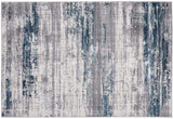 Florance Collection Blue Modern Soft Area Rug