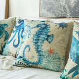 Marine Ocean Printed Cushion Covers Set of 4
