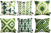 Set of 6 Geometric Pattern Double Side Print Decorative Throw Pillow Case Cushion Cover