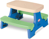 Jr. Picnic Table With Umbrella - Blue Green - Foldable - Indoor/Outdoor