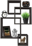 4 Cube Intersecting Wall Mounted Floating Shelves