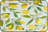 Kitchen Mat Lemon Tree Kitchen Floor Mat Cushioned Anti-Fatigue Kitchen Rug Lemon Flower Non-Slip Kitchen Rugs and Mats Comfort Mat for Kitchen, Floor Home, Office, Sink, Laundry
