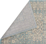 Kingsbury Collection Oriental Blue Traditional Soft Area Rug