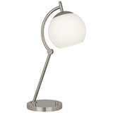 Robert Abbey Nova Polished Nickel Desk Lamp with USB Port