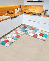 Kitchen Floor Mats Cushioned Anti Fatigue Set of 2 Kitchen Rugs