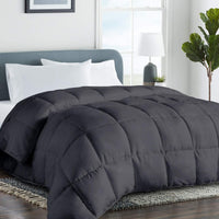 Down Alternative Comforter Duvet Insert Corner Ties,Fluffy Warm All Season Soft Reversible Hotel Collection - Hypoallergenic - Machine Washable