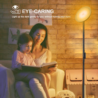 Bright Floor Lamps-Tall Standing Pole Light with Remote & Touch Control