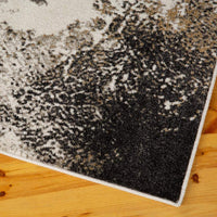 Lagos Collection  Grey  Abstract Soft Area Rug