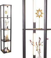 FENLO Fancy Display Shelves with LED Floor Lamp