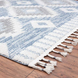 Ibiza Collection Blue Moroccan Soft Area Rug