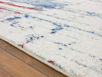 Abstract Ivory Multi Colored Area Rug