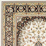 Traditional Design Ivory/Red Area Rug