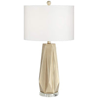 Euro Bravo Champagne Geometric Table Lamp