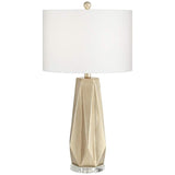 Euro Bravo Champagne Geometric Table Lamp