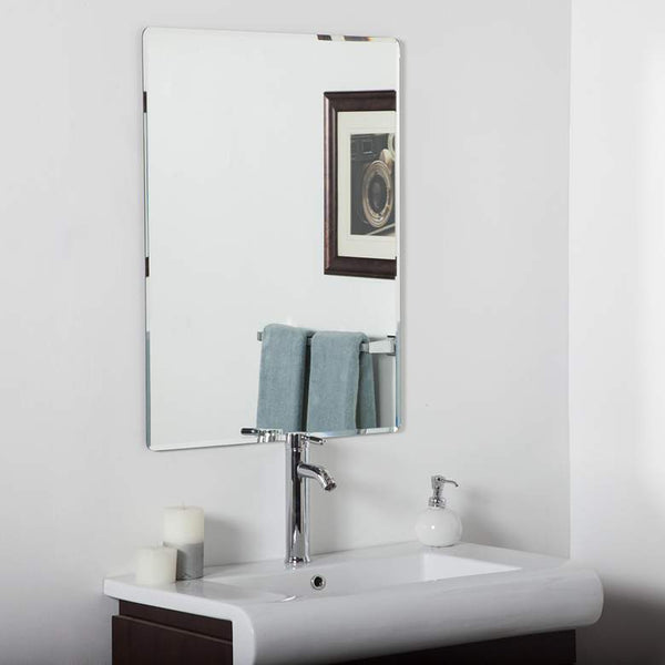 Vera 23 1/2" x 31 1/2" Rectangular Frameless Wall Mirror