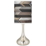 Woodwork Arrows Giclee Droplet Table Lamp
