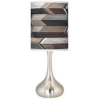 Woodwork Arrows Giclee Droplet Table Lamp