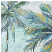 Coastal Palm 2 24" Square Outdoor Canvas Wall Art