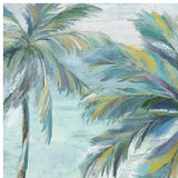 Coastal Palm 2 24" Square Outdoor Canvas Wall Art